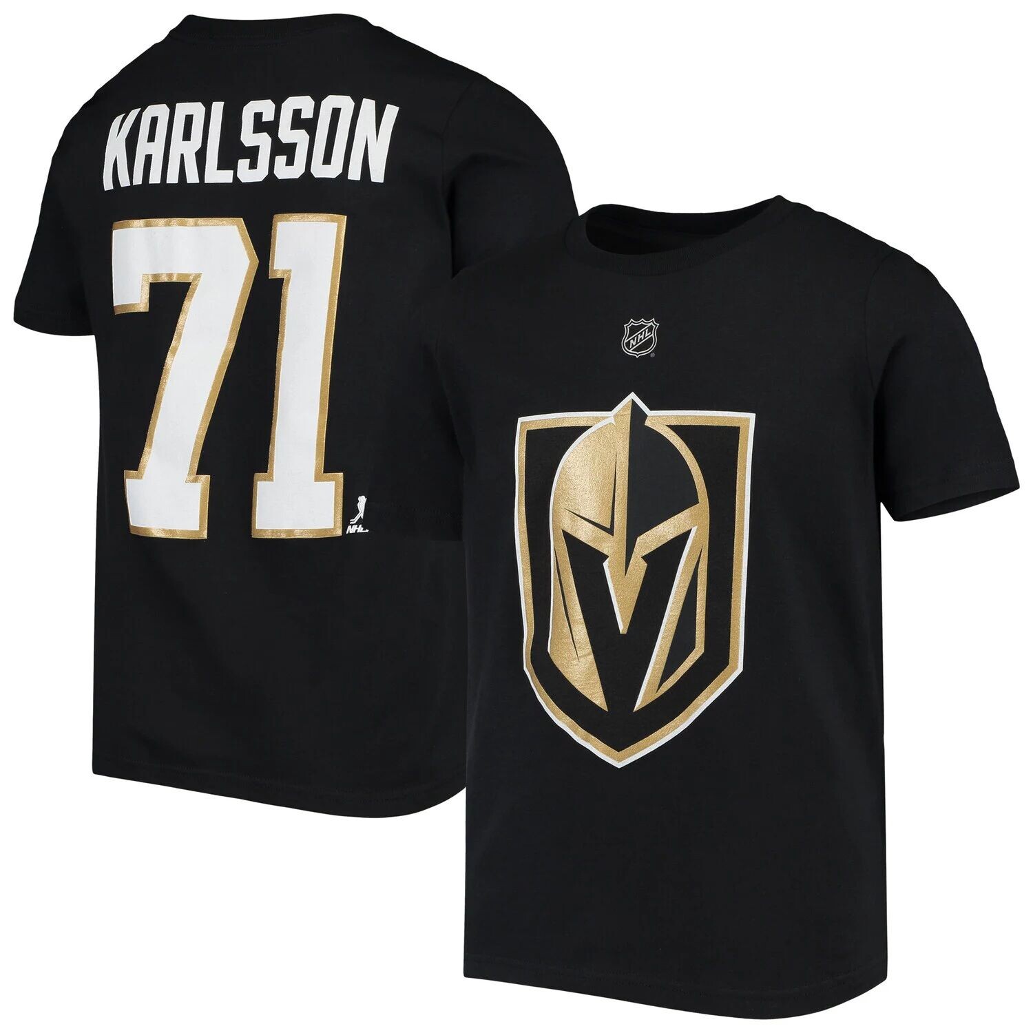 Молодежная футболка William Karlsson Black Vegas Golden Knights с именем и номером игрока Outerstuff
Молодежная футболка William Karlsson Black Vegas Golden Knights с именем и номером игрока Outerstuff