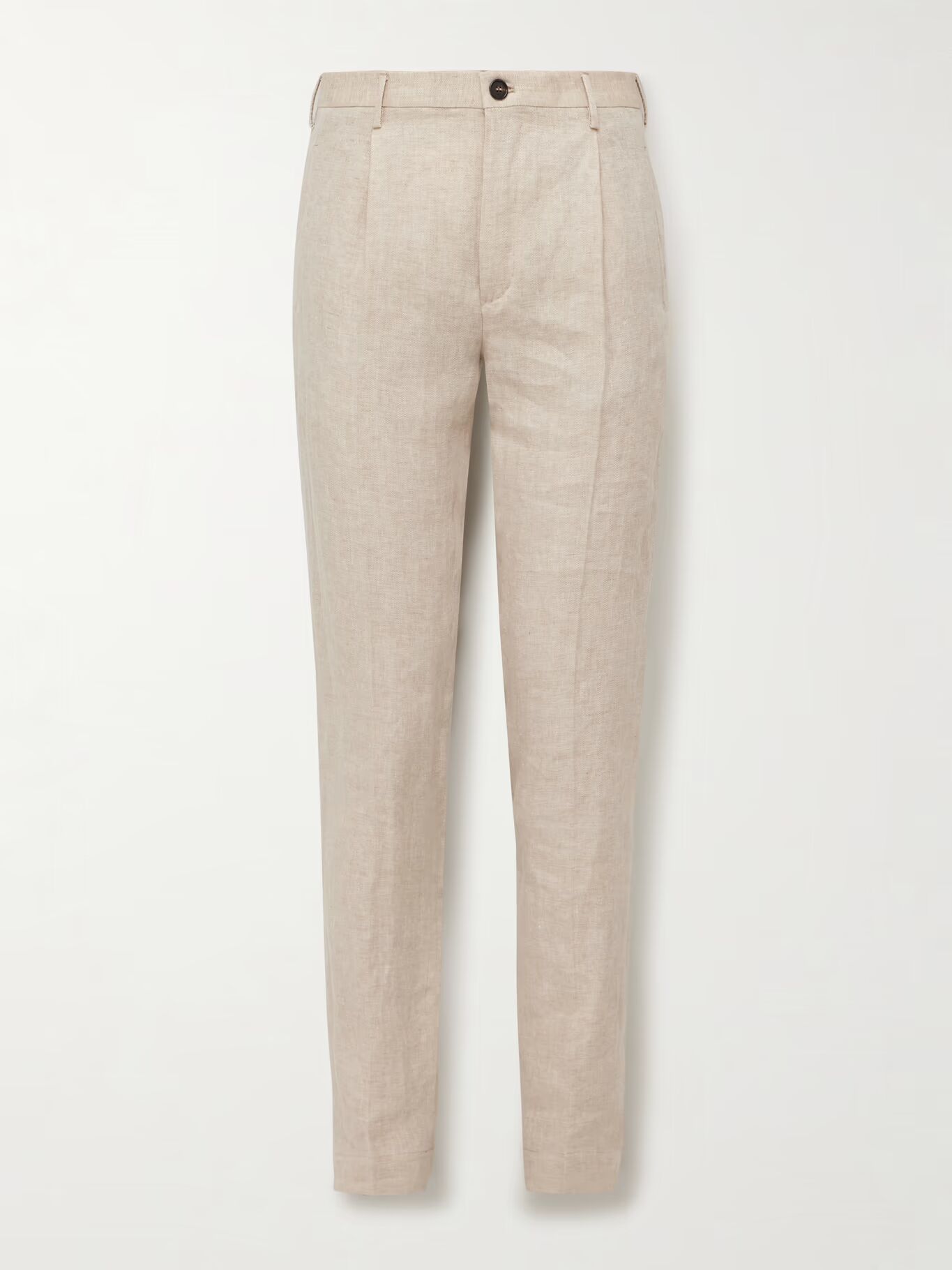 Venezia 1951 Зауженные плиссированные льняные брюки с узором «елочка» INCOTEX, бежевый
Venezia 1951 Зауженные плиссированные льняные брюки с узором «елочка» INCOTEX, бежевый