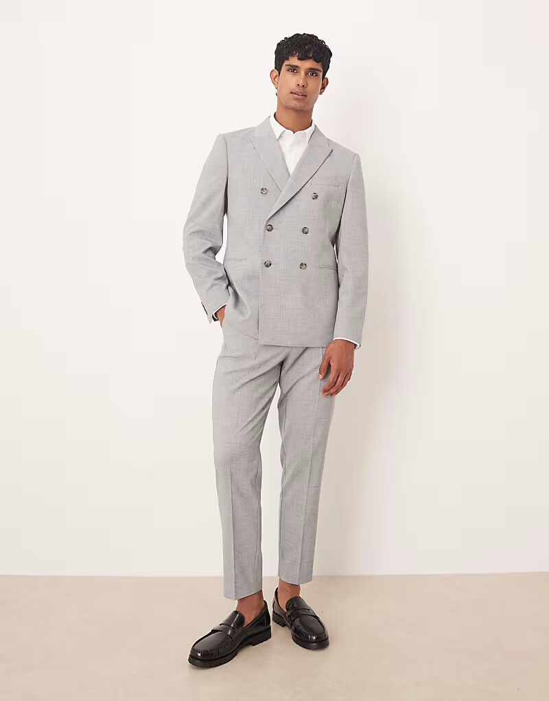 Зауженные брюки серого меланжевого цвета Asos Design
Зауженные брюки серого меланжевого цвета Asos Design