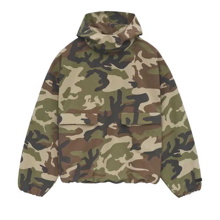 Анорак Fear of God Essentials Military Nylon Hooded Anorak, Woodland Camo
Анорак Fear of God Essentials Military Nylon Hooded Anorak, Woodland Camo