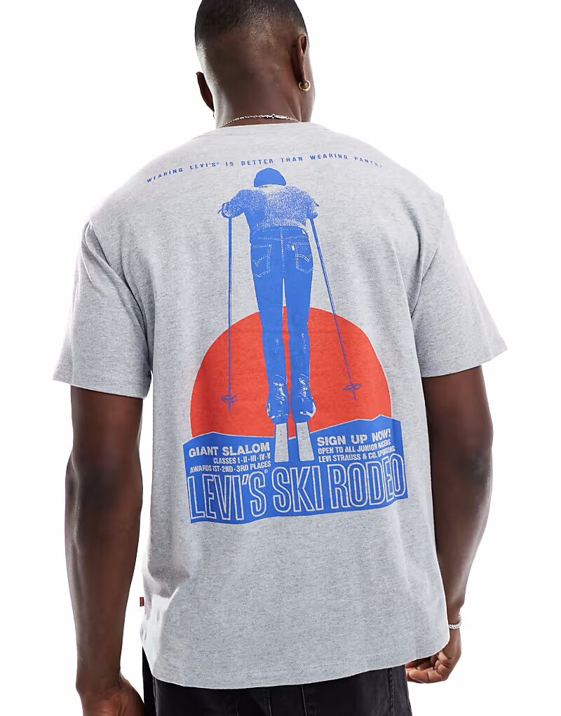 Футболка Levi's Archive Ski Rodeo с винтажным принтом на спине серого меланжевого цвета
Футболка Levi's Archive Ski Rodeo с винтажным принтом на спине серого меланжевого цвета