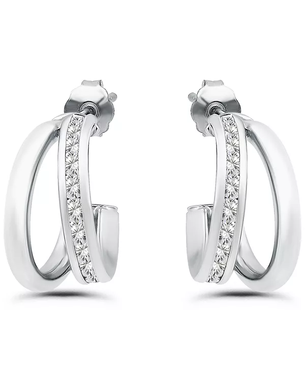 Комбинированные полукольца с кубическим цирконием (1-7/8 карата) из 18-каратного золота на основе стерлингового серебра, эксклюзивно в Macy's Giani Bernini, silver
Комбинированные полукольца с кубическим цирконием (1-7/8 карата) из 18-каратного золота на основе стерлингового серебра, эксклюзивно в Macy's Giani Bernini, silver