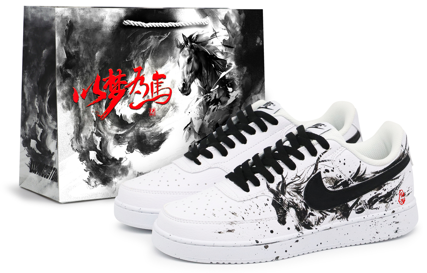 Nike Мужские низкие скейтборд-кроссовки Court Vision 1, черно-белый
Nike Мужские низкие скейтборд-кроссовки Court Vision 1, черно-белый