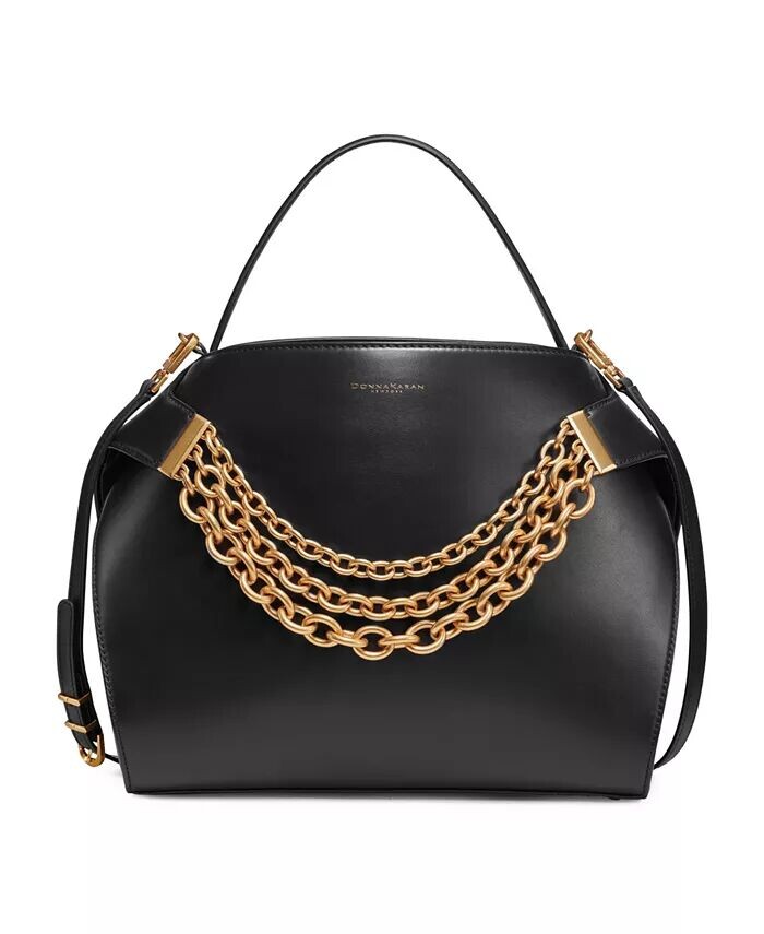 Donna Karan Кожаная сумка-портфель Plandome с цепочкой и верхней ручкой Donna Karan New York, серый
Donna Karan Кожаная сумка-портфель Plandome с цепочкой и верхней ручкой Donna Karan New York, серый