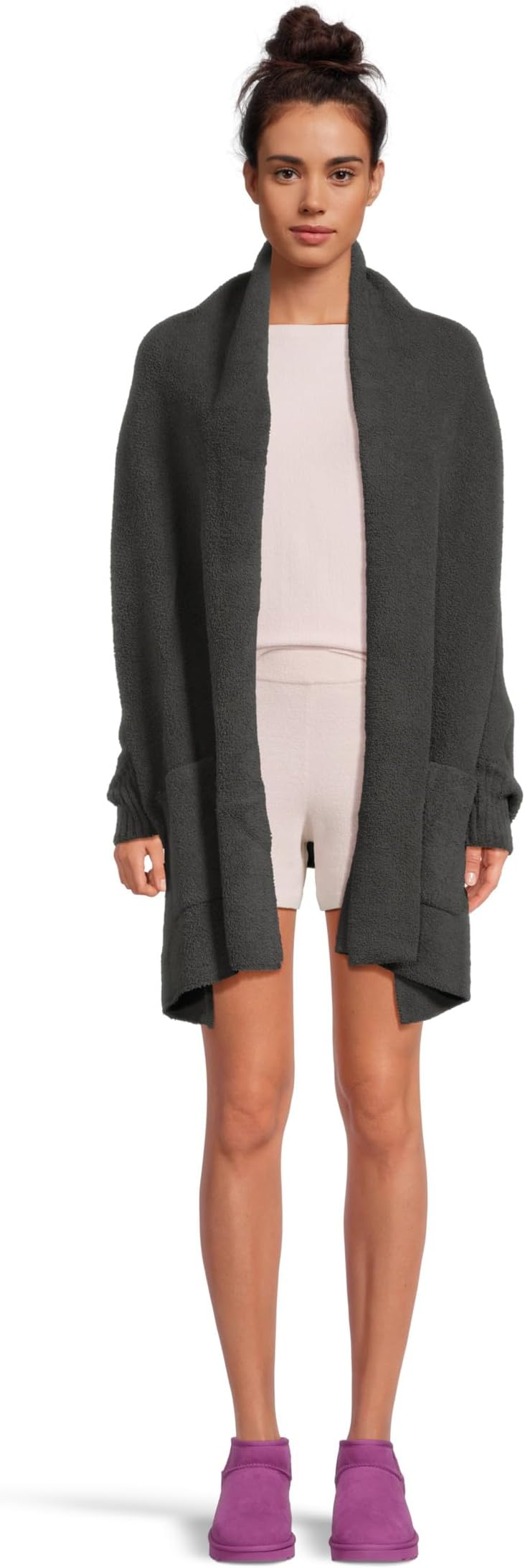 Шарф Barefoot Dreams Women's CozyChic Blanket Wrap, Carbon
Шарф Barefoot Dreams Women's CozyChic Blanket Wrap, Carbon