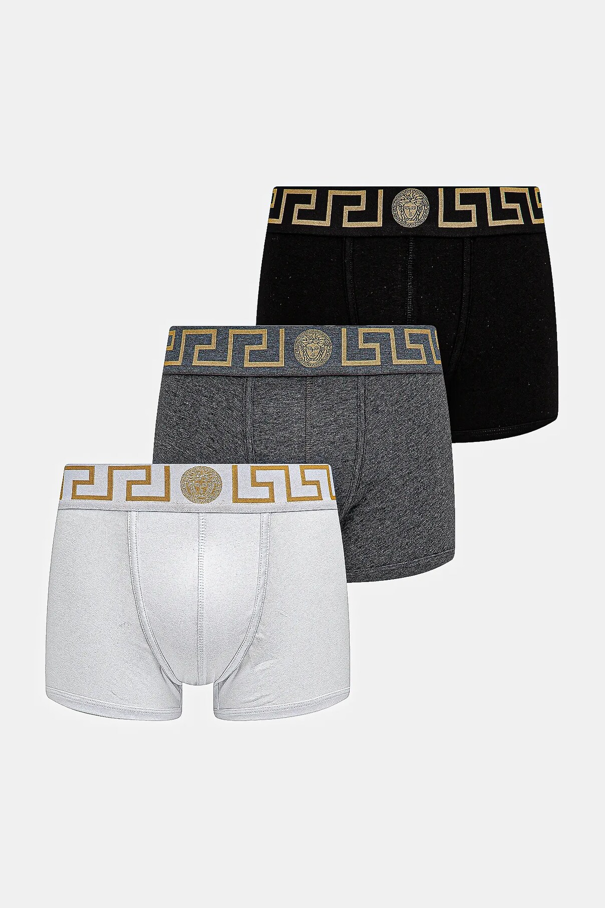 Трусы-боксеры, 3 пары Versace, серый
Трусы-боксеры, 3 пары Versace, серый