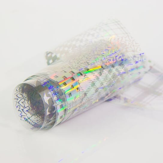 Голографическая трансферная фольга Hearts Stars №5 - 100см - фольга для декорирования гибридными лаками, УФ-гелями и акрилом, AllePaznokcie
Голографическая трансферная фольга Hearts Stars №5 - 100см - фольга для декорирования гибридными лаками, УФ-гелями и акрилом, AllePaznokcie