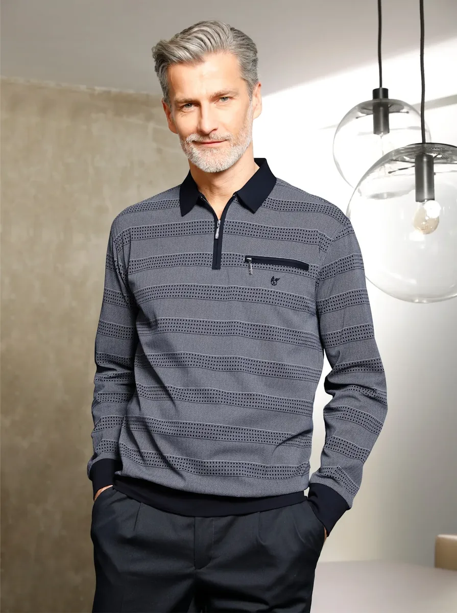 Рубашка-поло Hajo "рубашка-поло с длинными рукавами", цвет морской волны 
Рубашка-поло Hajo "рубашка-поло с длинными рукавами", цвет морской волны