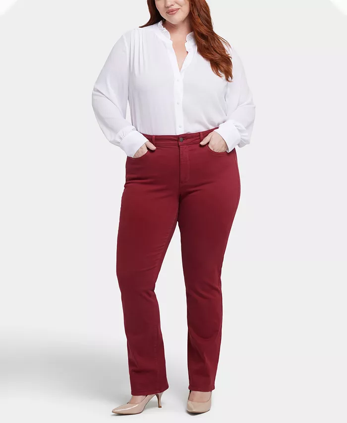 Джинсы Marilyn Straight Pull-On больших размеров NYDJ, красный
Джинсы Marilyn Straight Pull-On больших размеров NYDJ, красный