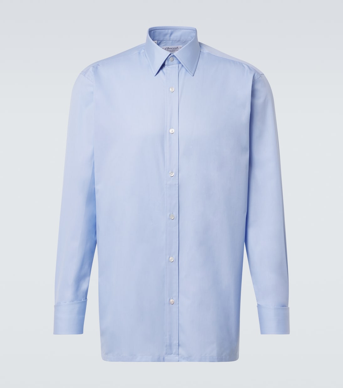 Хлопковая поплиновая рубашка Charvet, синий
Хлопковая поплиновая рубашка Charvet, синий