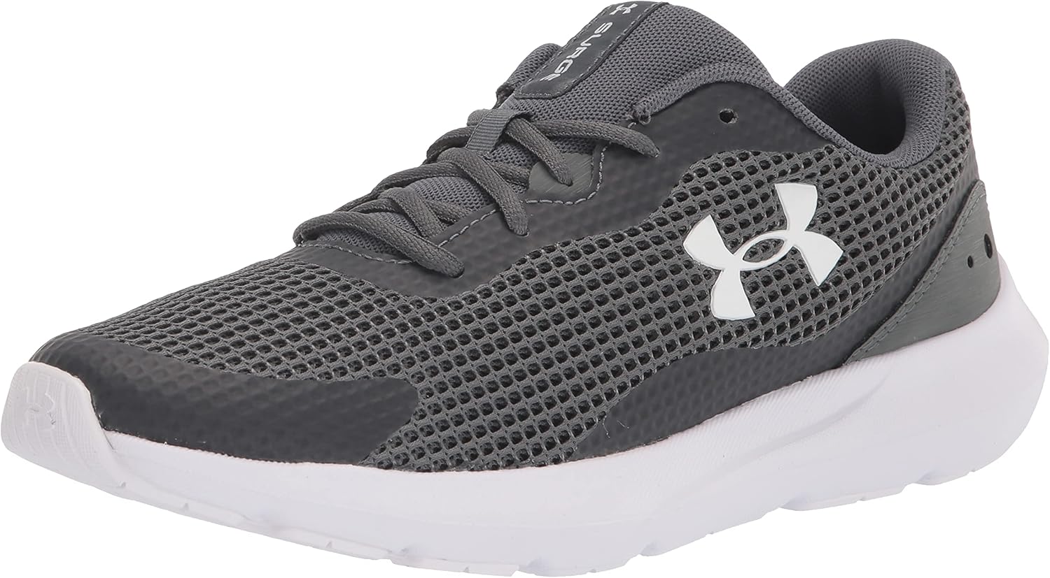 Кроссовки для бега Under Armour Mens Surge 3, (102) Pitch Gray/White/White
Кроссовки для бега Under Armour Mens Surge 3, (102) Pitch Gray/White/White