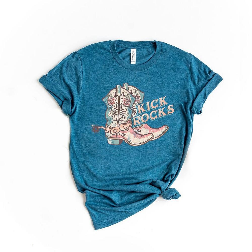 Kick Rocks Boots Футболка с короткими рукавами и графическим рисунком Simply Sage Market, цвет Teal
Kick Rocks Boots Футболка с короткими рукавами и графическим рисунком Simply Sage Market, цвет Teal