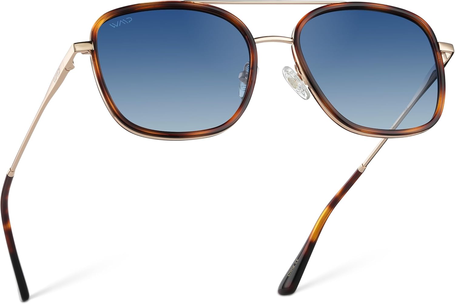 WearMe Pro — Женские поляризованные квадратные солнцезащитные очки: современные квадратные очки-авиаторы с двойной перемычкой в винтажном стиле, Brown Tortoise Frame / Gradient Blue Lens
WearMe Pro — Женские поляризованные квадратные солнцезащитные очки: современные квадратные очки-авиаторы с двойной перемычкой в винтажном стиле, Brown Tortoise Frame / Gradient Blue Lens
