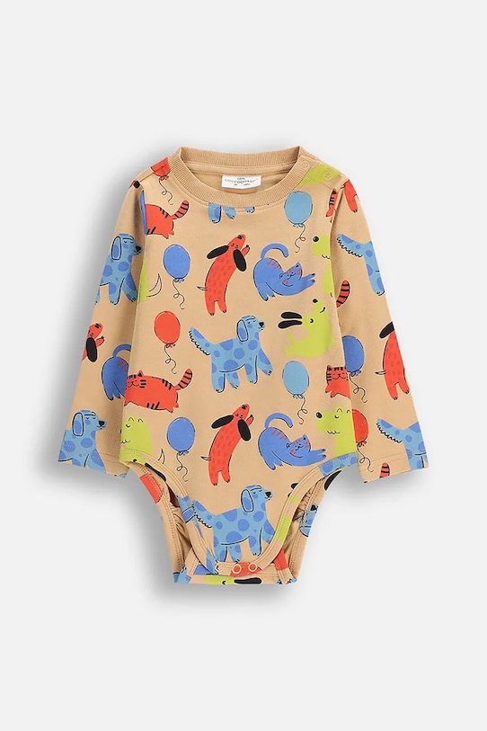 Детский боди с хлопком Coccodrillo, бежевый
Детский боди с хлопком Coccodrillo, бежевый