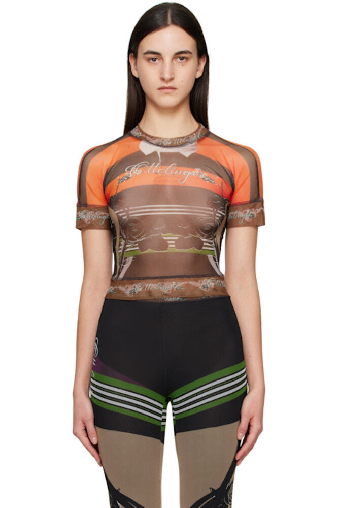 Футболка из разноцветной сетки Ottolinger
Футболка из разноцветной сетки Ottolinger