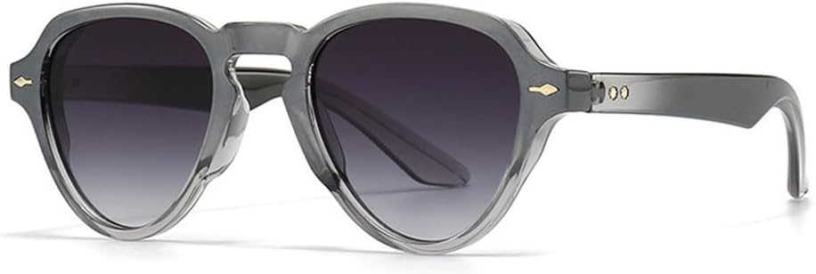 Винтажные уникальные овальные женские солнцезащитные очки в стиле панк, модные градиентные очки с защитой от УФ-излучения UV400, мужские солнцезащитные очки «кошачий глаз» с заклепками TKKTLLT, Gray Gray Gradient
Винтажные уникальные овальные женские солнцезащитные очки в стиле панк, модные градиентные очки с защитой от УФ-излучения UV400, мужские солнцезащитные очки «кошачий глаз» с заклепками TKKTLLT, Gray Gray Gradient