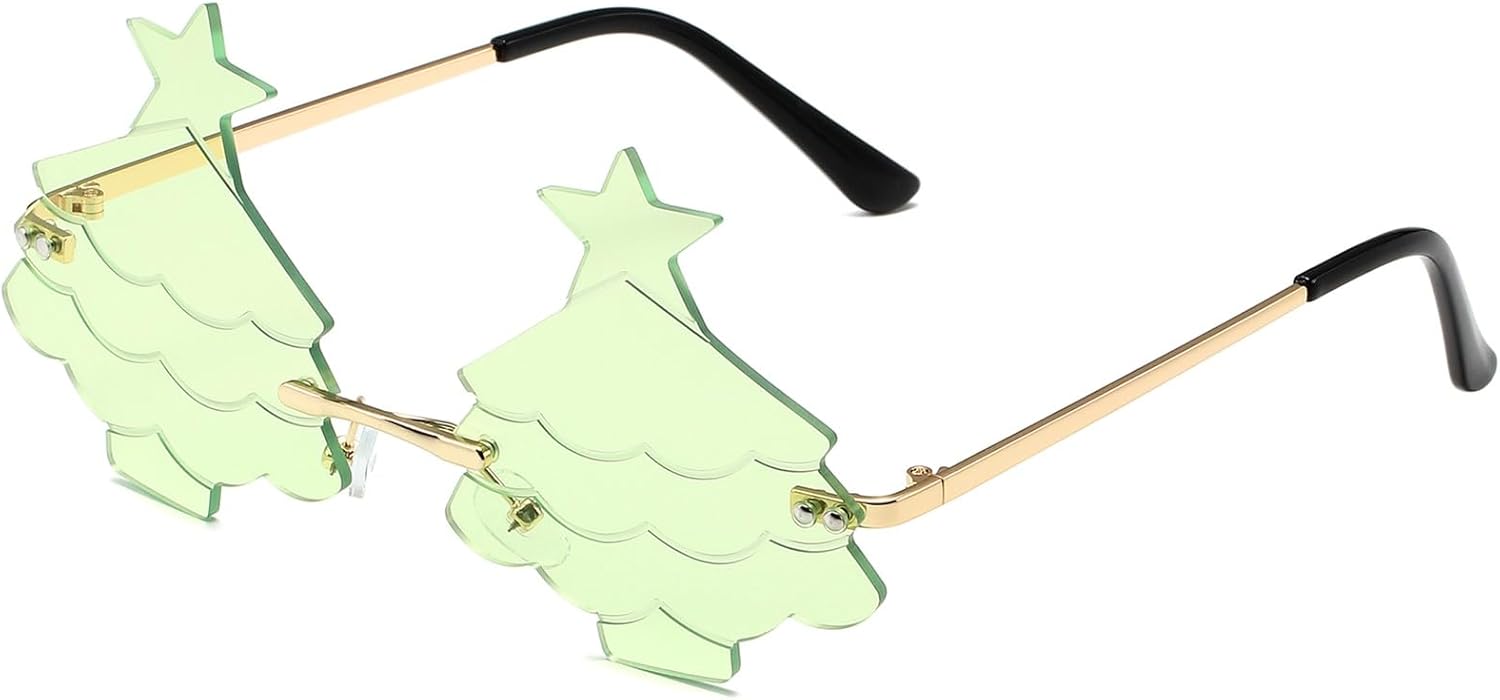 Солнцезащитные очки LASPOR в форме снежинки для женщин и мужчин, милые, без оправы, для Хэллоуина, Рождества, вечеринки, выпускного бала. Аксессуары, Christmas Tree-green
Солнцезащитные очки LASPOR в форме снежинки для женщин и мужчин, милые, без оправы, для Хэллоуина, Рождества, вечеринки, выпускного бала. Аксессуары, Christmas Tree-green
