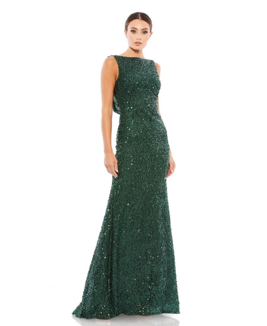 Женское платье Ieena без рукавов с пайетками и драпировкой на спине Mac Duggal, Emerald
Женское платье Ieena без рукавов с пайетками и драпировкой на спине Mac Duggal, Emerald