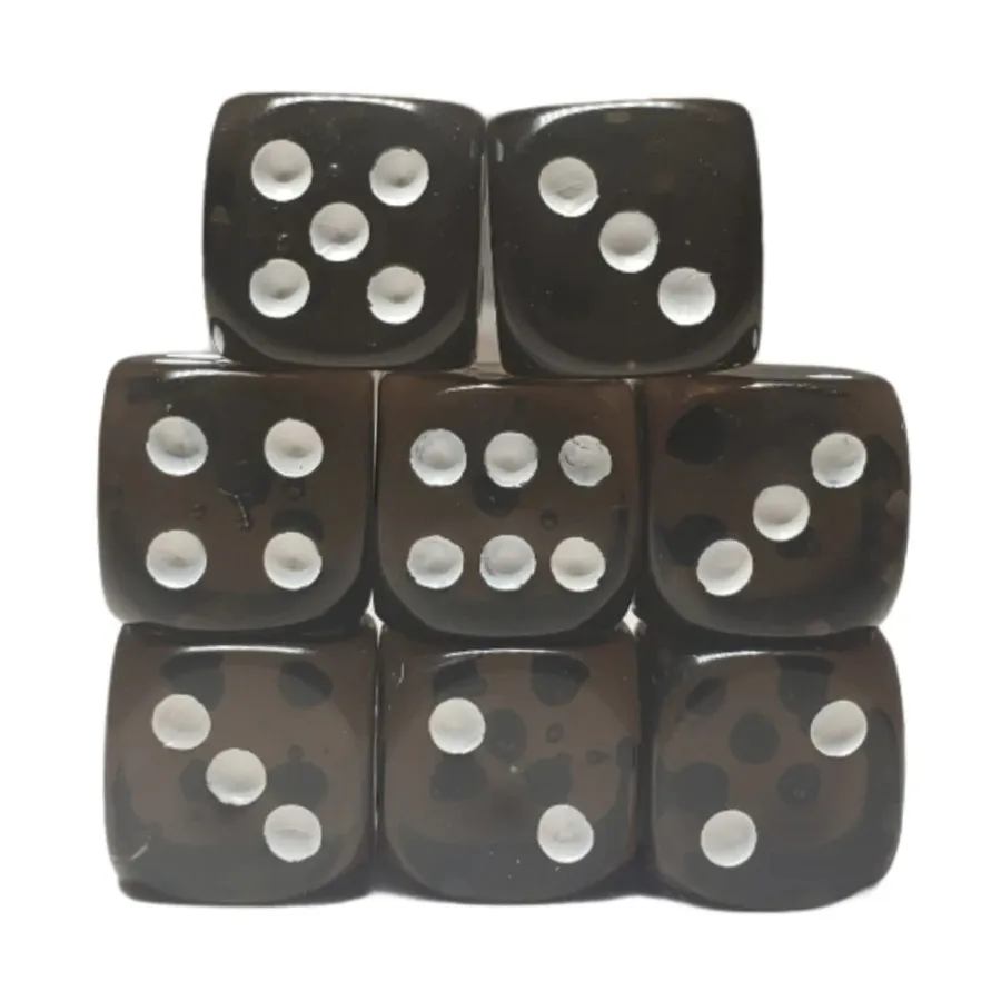 d6 18 мм, полупрозрачный черный с белым (8), Game Dice - Translucent (Role 4 Initiative) 
d6 18 мм, полупрозрачный черный с белым (8), Game Dice - Translucent (Role 4 Initiative)