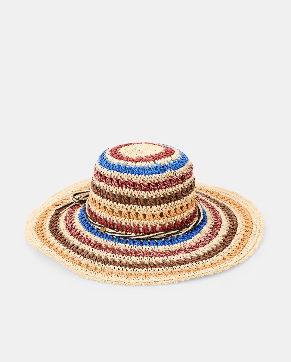 Разноцветная полосатая шляпа Tintoretto, цвет Azafrán
Разноцветная полосатая шляпа Tintoretto, цвет Azafrán