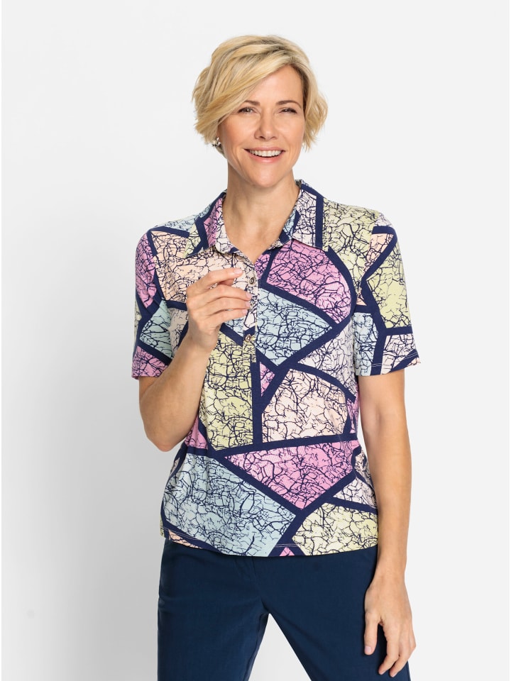 Рубашка-поло темно-синего цвета с принтом пыльной розы WITT WEIDEN
Рубашка-поло темно-синего цвета с принтом пыльной розы WITT WEIDEN