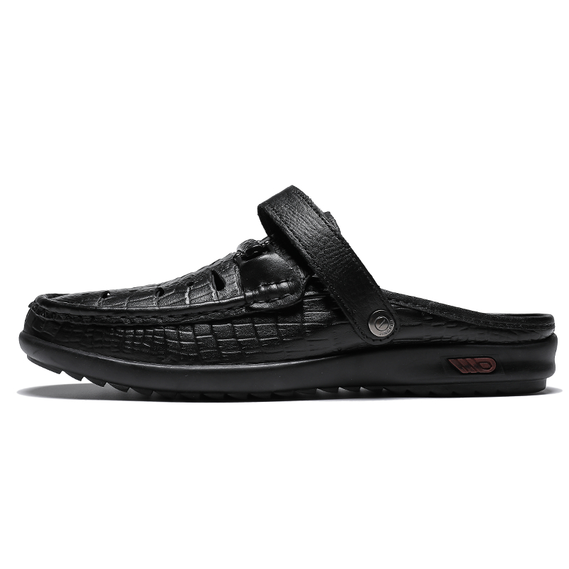 Wen Nai Сандалии с закрытым носком, мужские, черные 
Wen Nai Сандалии с закрытым носком, мужские, черные