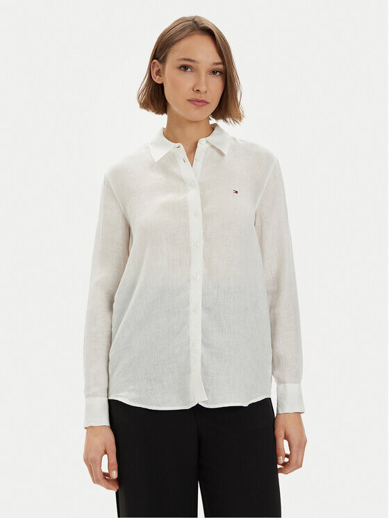 Рубашка Tommy Hilfiger, белый 
Рубашка Tommy Hilfiger, белый