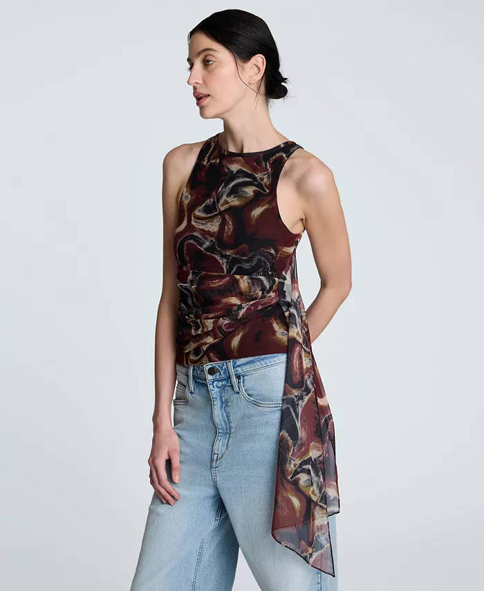 Женский топ без рукавов с принтом, сборками и драпировкой Kenneth Cole, мультиколор
Женский топ без рукавов с принтом, сборками и драпировкой Kenneth Cole, мультиколор