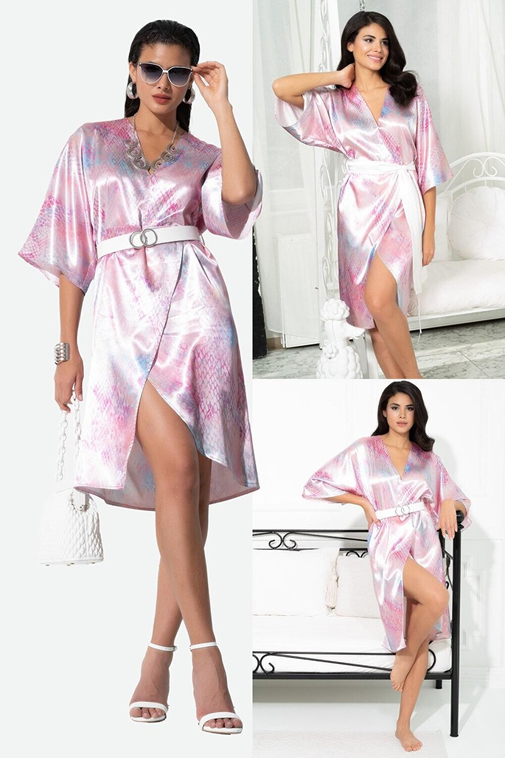 Розовое платье-халат с V-образным вырезом и змеиным узором и поясом FOR YOU MODA, Розовый, Розовое платье-халат с V-образным вырезом и змеиным узором и поясом FOR YOU MODA
Розовое платье-халат с V-образным вырезом и змеиным узором и поясом FOR YOU MODA, Розовый, Розовое платье-халат с V-образным вырезом и змеиным узором и поясом FOR YOU MODA
