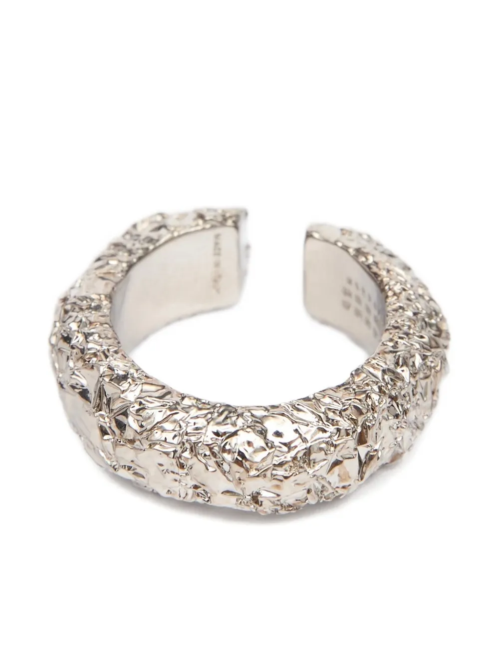 Скульптурный кафф для уха Mm6 Maison Margiela, серебристый
Скульптурный кафф для уха Mm6 Maison Margiela, серебристый