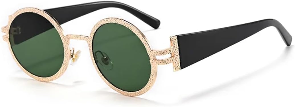 Круглые солнцезащитные очки в металлической оправе для мужчин и женщин, модные панк-очки, стильные женские солнцезащитные очки с защитой от УФ-излучения UV400 TKKTLLT, Gold-green
Круглые солнцезащитные очки в металлической оправе для мужчин и женщин, модные панк-очки, стильные женские солнцезащитные очки с защитой от УФ-излучения UV400 TKKTLLT, Gold-green