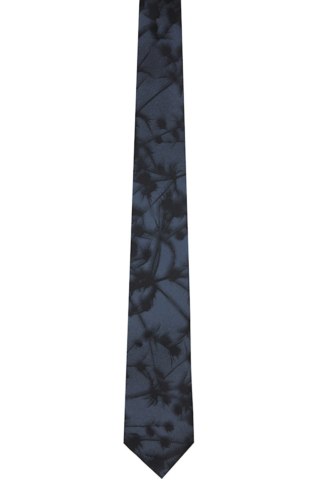 Dries Van Noten Серый галстук с цветочным узором
Dries Van Noten Серый галстук с цветочным узором