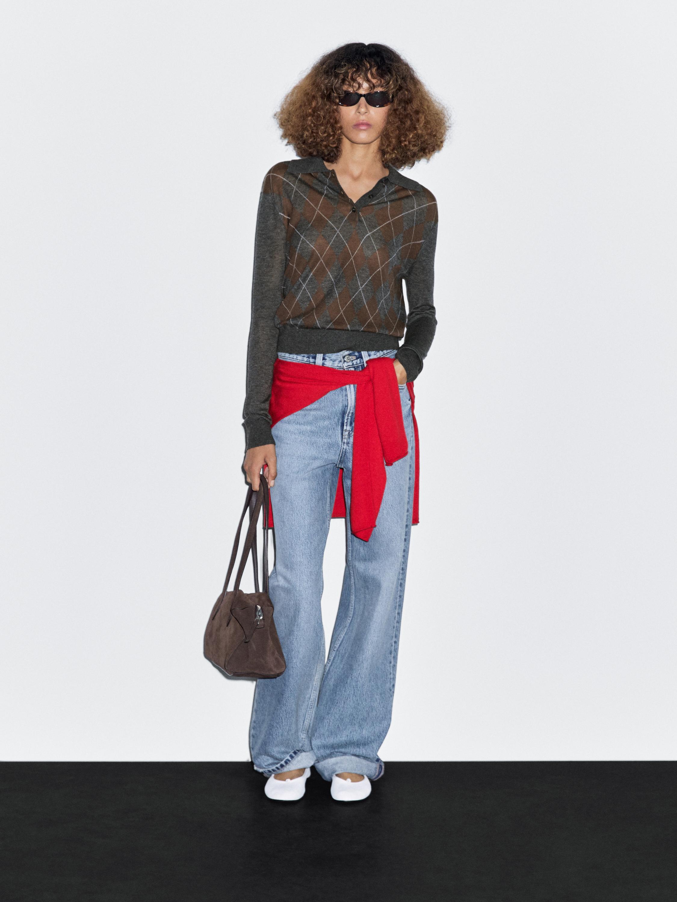 Свитер-Поло с ромбовидной отделкой Massimo Dutti, Medium Grey
Свитер-Поло с ромбовидной отделкой Massimo Dutti, Medium Grey