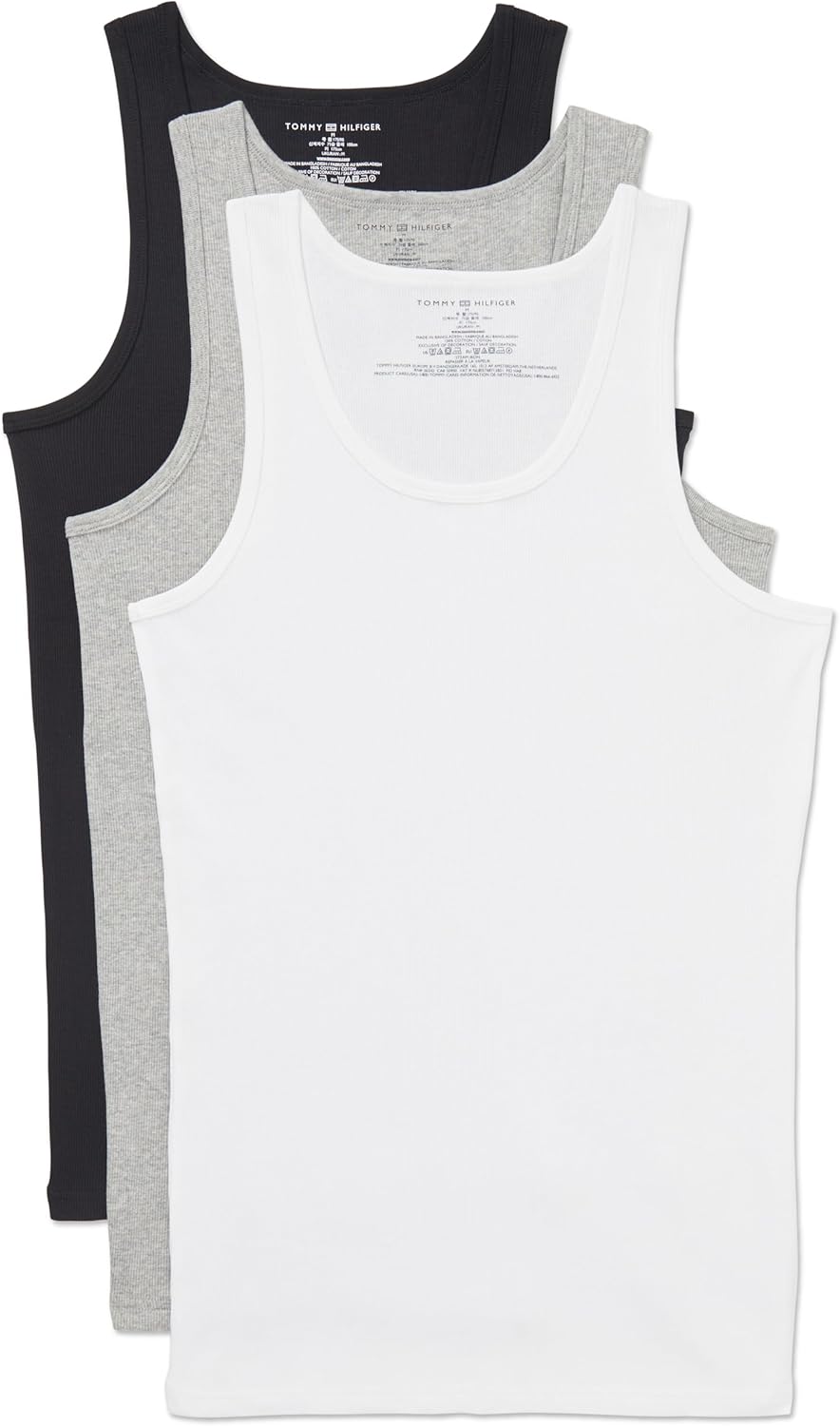 Комплект из 3 футболок Tommy Hilfiger Men's Cotton Classics, Black, Grey Heather, White
Комплект из 3 футболок Tommy Hilfiger Men's Cotton Classics, Black, Grey Heather, White