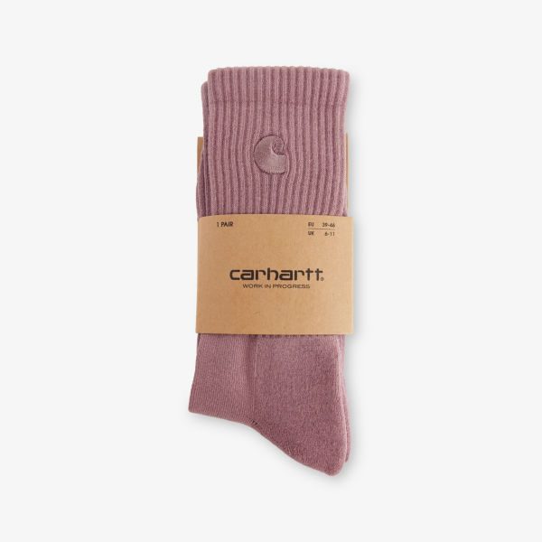 Носки Carhartt Wip Hudson с вышитым логотипом из хлопка с добавлением эластана, розовый
Носки Carhartt Wip Hudson с вышитым логотипом из хлопка с добавлением эластана, розовый