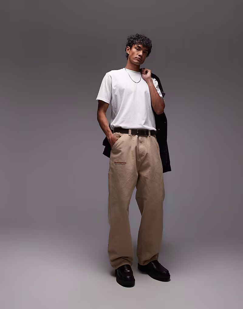 Carhartt WIP - OG - Брюки бежевого цвета с принтом и одним слоем ткани в области колена
Carhartt WIP - OG - Брюки бежевого цвета с принтом и одним слоем ткани в области колена