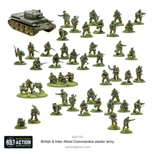 Фигурки British & Inter-Allied Commandos Starter Army Warlord Games
Фигурки British & Inter-Allied Commandos Starter Army Warlord Games