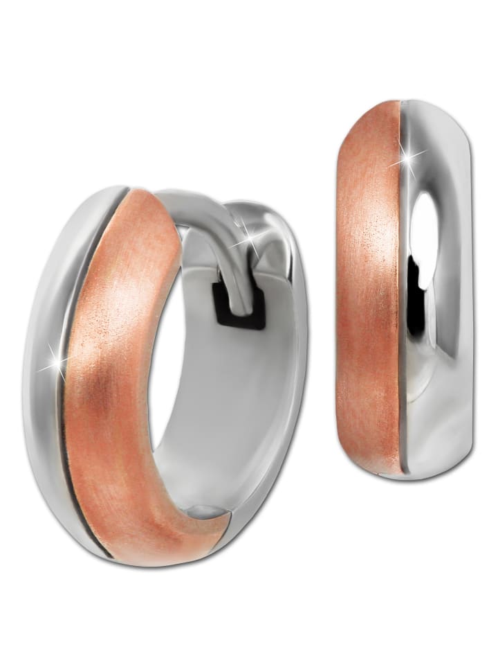 SilberDream Серьги-кольца из серебра 925 пробы, двухцветные, золотые и серебряные
SilberDream Серьги-кольца из серебра 925 пробы, двухцветные, золотые и серебряные