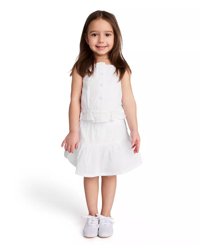 Комплект из 2 предметов для девочек и малышек с кружевной отделкой из пике, юбка-шорты Calvin Klein
Комплект из 2 предметов для девочек и малышек с кружевной отделкой из пике, юбка-шорты Calvin Klein