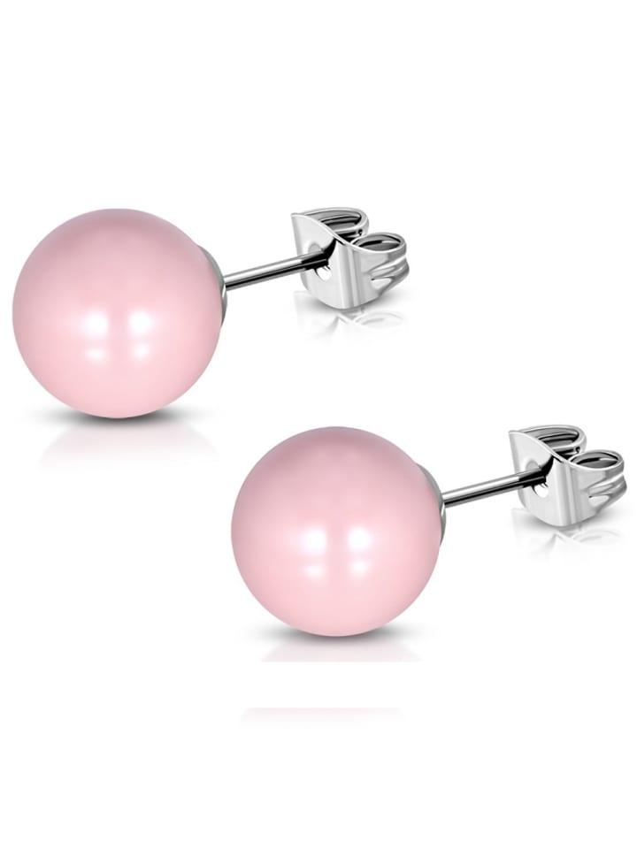 Bungsa Розовые серьги-гвоздики
Bungsa Розовые серьги-гвоздики