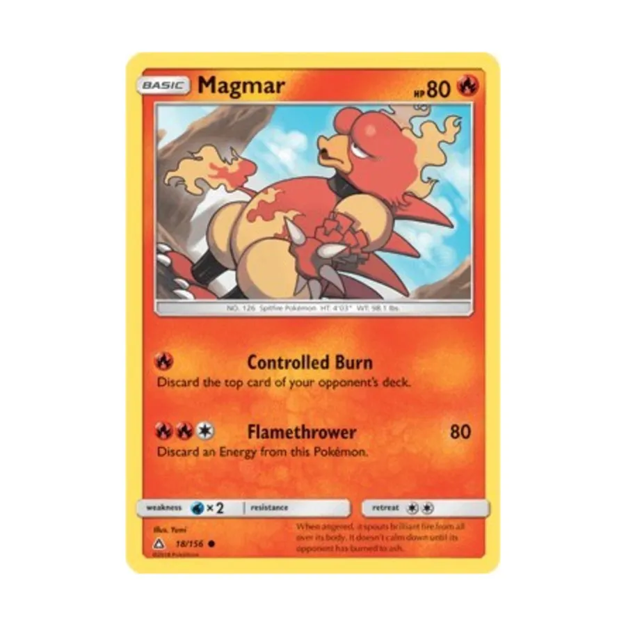 CCG Магмар (К) #18, Pokemon - Sun & Moon - Ultra Prism - Singles
CCG Магмар (К) #18, Pokemon - Sun & Moon - Ultra Prism - Singles
