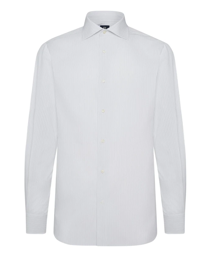 Рубашка в полоску с виндзорским воротником стандартного кроя Boggi Milano, синий
Рубашка в полоску с виндзорским воротником стандартного кроя Boggi Milano, синий