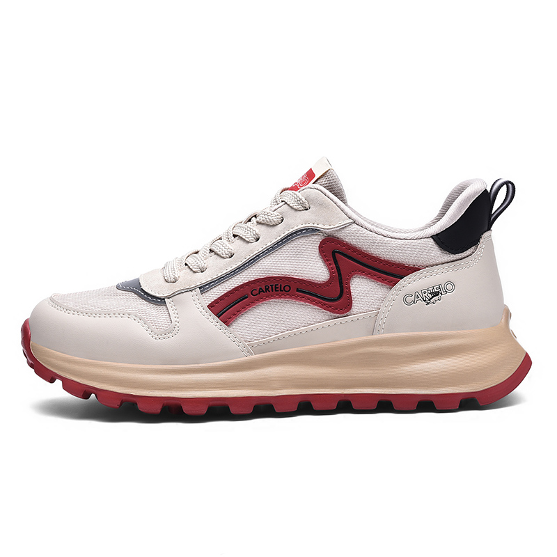CARTELO Амортизирующие, противоскользящие, износостойкие, дышащие, увеличивающие рост, низкие повседневные туфли для мужчин бежево-красного цвета
CARTELO Амортизирующие, противоскользящие, износостойкие, дышащие, увеличивающие рост, низкие повседневные туфли для мужчин бежево-красного цвета