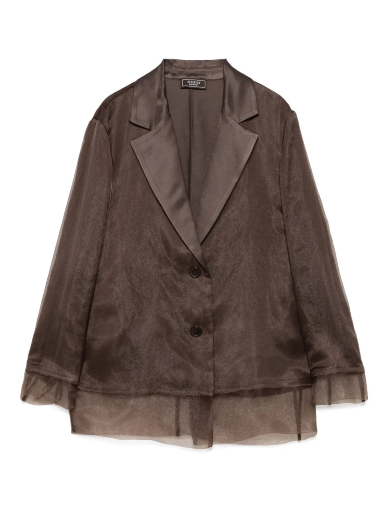Пиджак из органзы Peserico, коричневый
Пиджак из органзы Peserico, коричневый