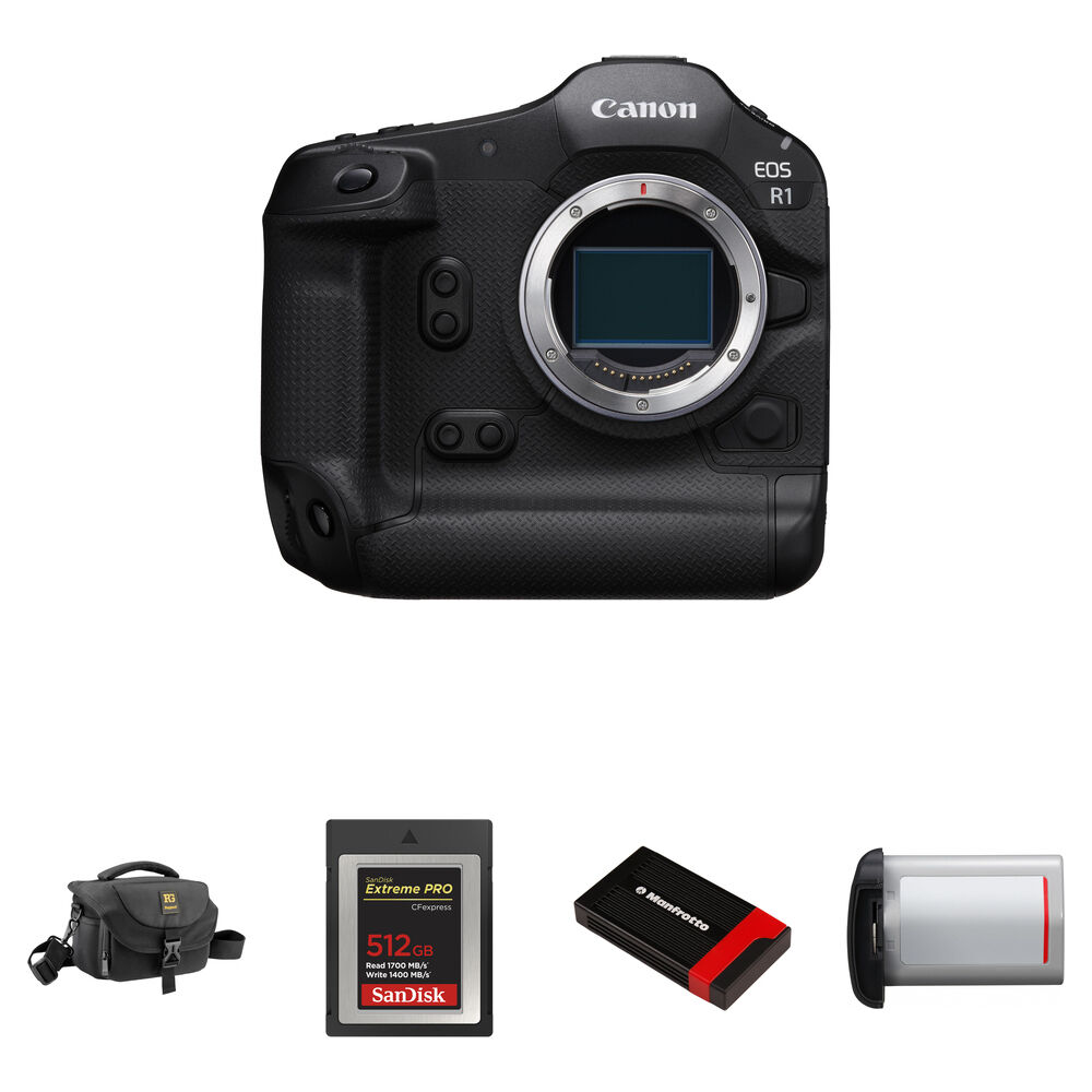 Беззеркальная камера Canon EOS R1 Mirrorless Camera with Essentials+ Kit
Беззеркальная камера Canon EOS R1 Mirrorless Camera with Essentials+ Kit