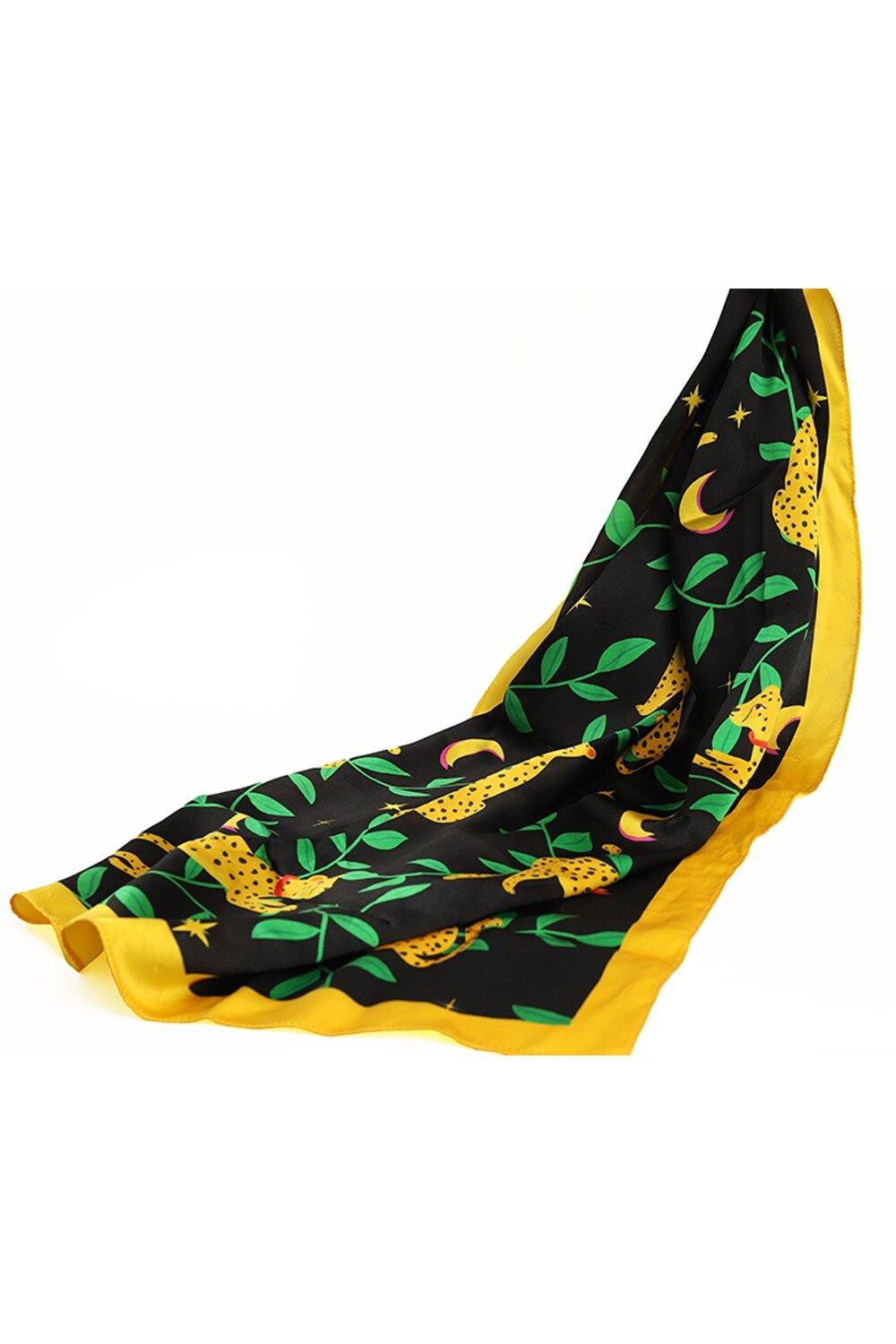 Шелковый шарф с узором гепарда Tache, мультиколор
Шелковый шарф с узором гепарда Tache, мультиколор