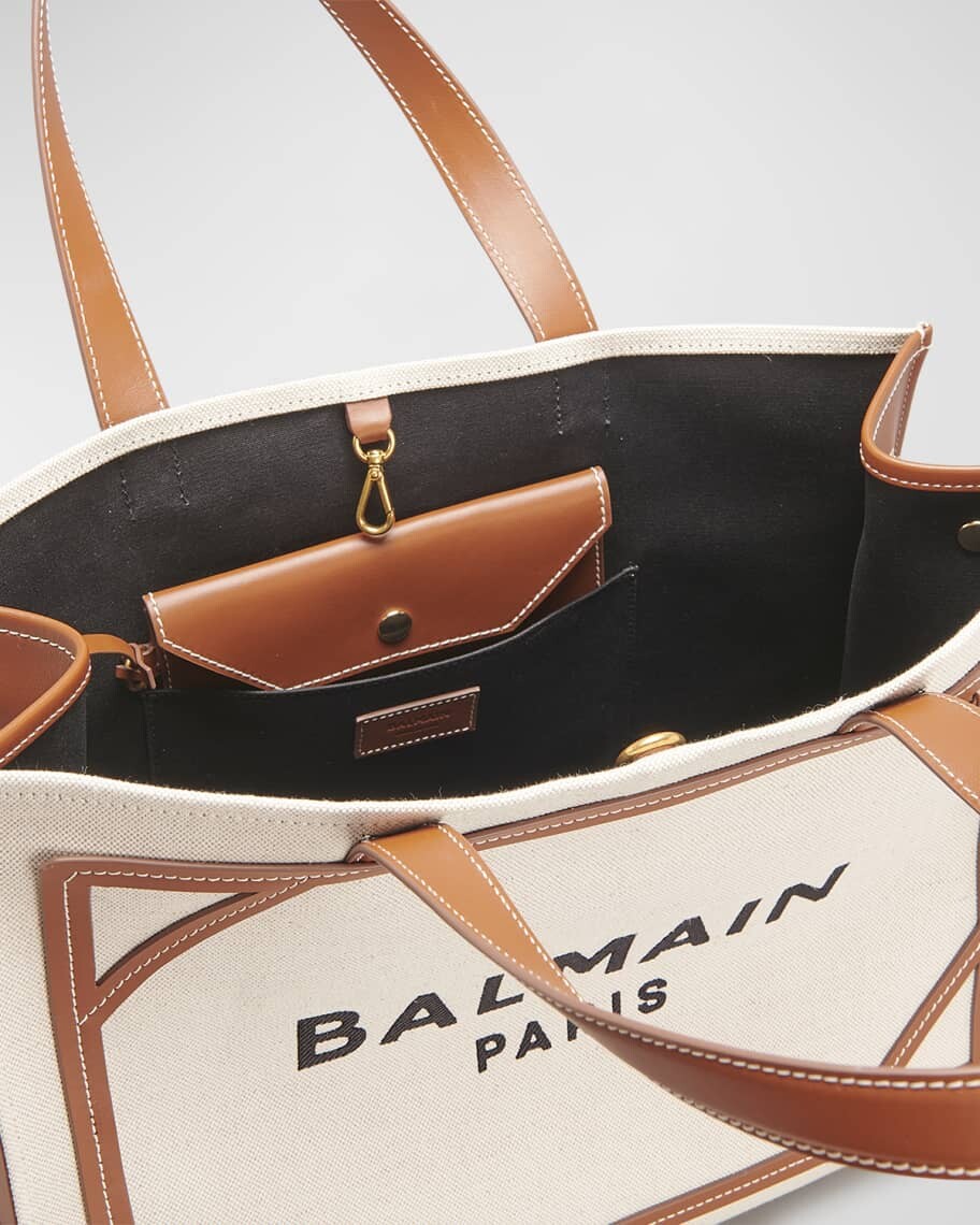 Большая льняная большая сумка-шоппер B Army среднего размера Balmain
Большая льняная большая сумка-шоппер B Army среднего размера Balmain