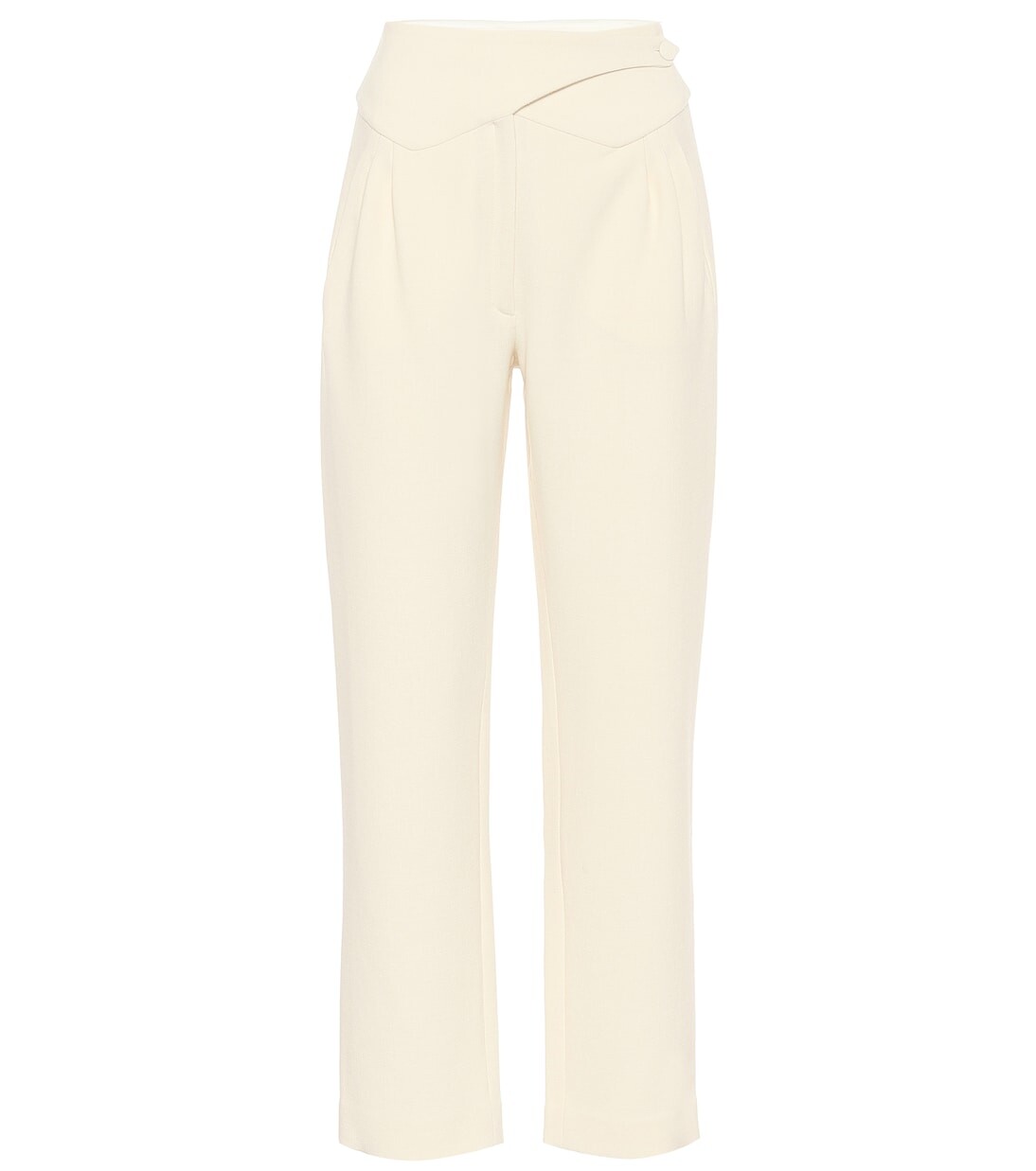 Брюки из шерсти с высокой посадкой и баской resolute Blazé Milano, нейтральный 
Брюки из шерсти с высокой посадкой и баской resolute Blazé Milano, нейтральный