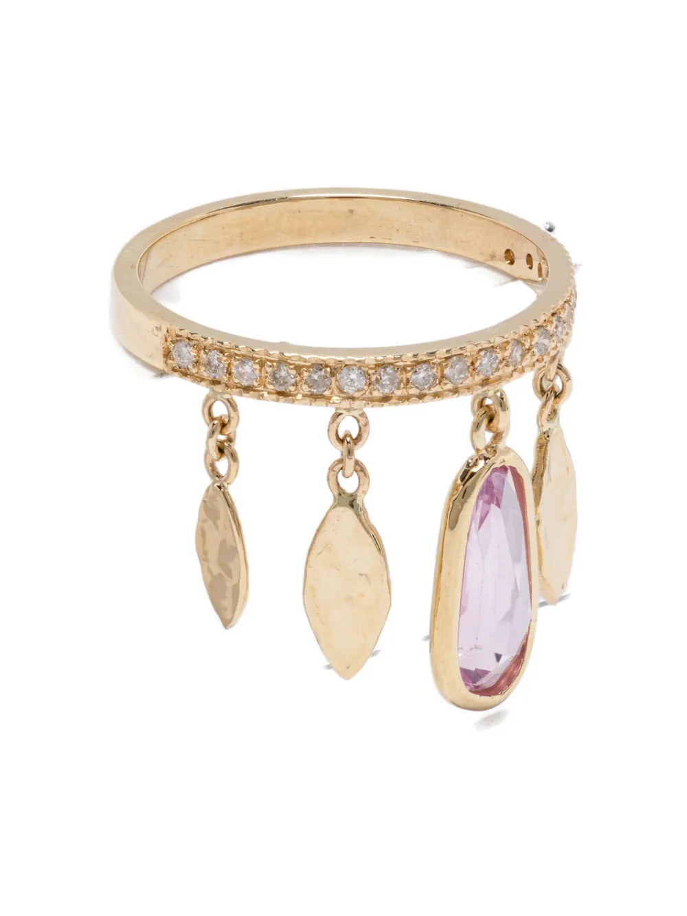 Кольцо из желтого золота с розовыми сапфирами Jacquie Aiche, золотистый
Кольцо из желтого золота с розовыми сапфирами Jacquie Aiche, золотистый