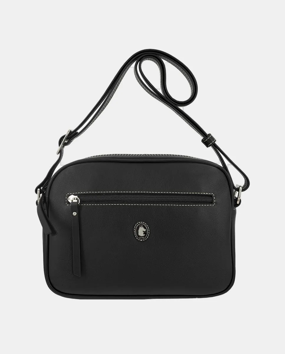 Сумка через плечо с тремя внешними отделениями El Potro, черный
Сумка через плечо с тремя внешними отделениями El Potro, черный